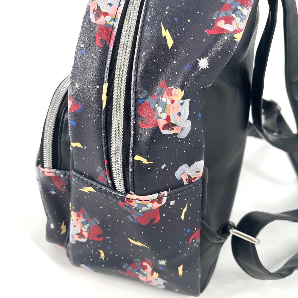 Loungefly Marvel Thor Chibi Galaxy Love and Thunder Mini Backpack - Picture 4 of 16